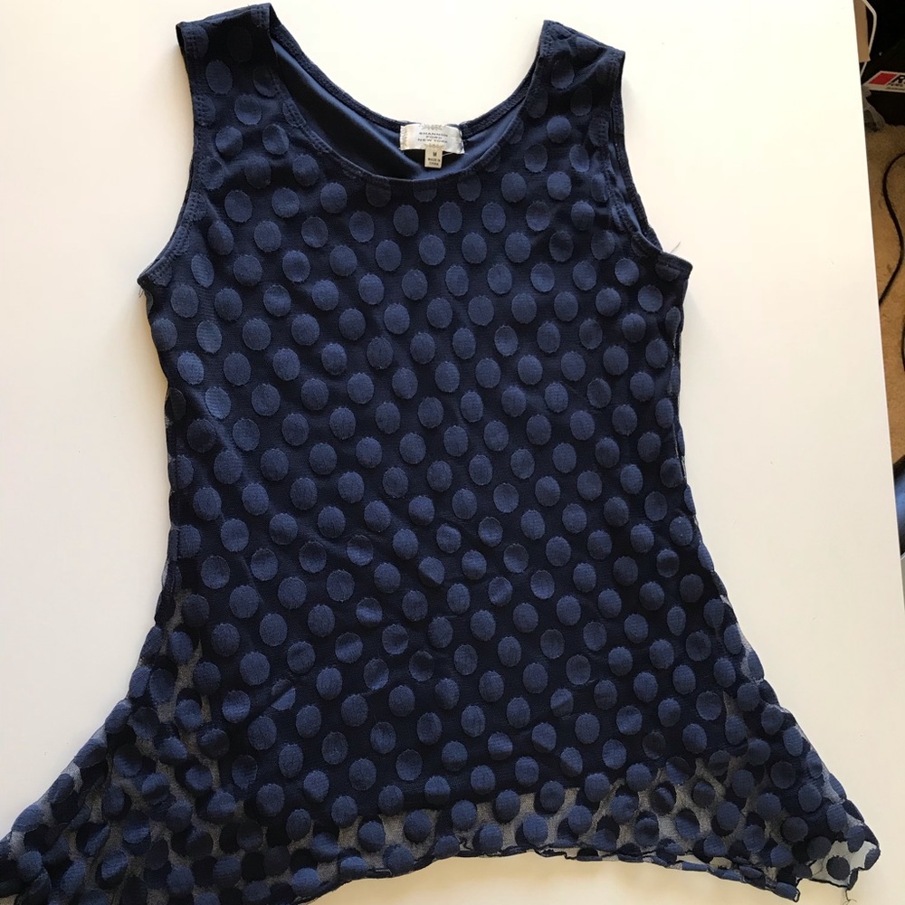 Shannon Ford New York sheer polka dot tank top